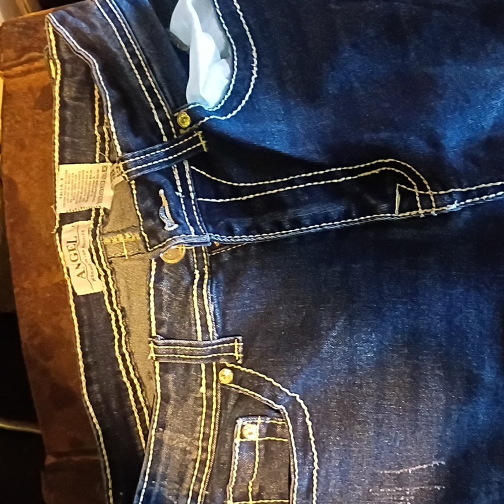 Angel Womens Blue Jeans